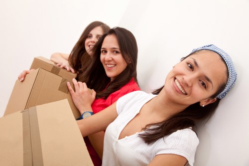 Moving van loading for a relocation within Switzerland