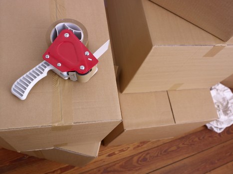 Professional removals team preparing a Swiss home move