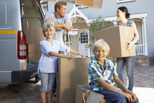 Moving truck loaded for a Swiss relocation